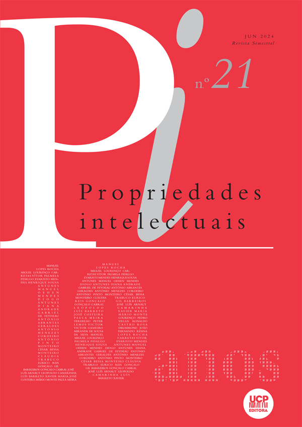 PROPRIEDADES INTELECTUAIS N. 21 (JUN. 2024) PROPRIEDADES INTELECTUAIS N. 21 (JUN. 2024)