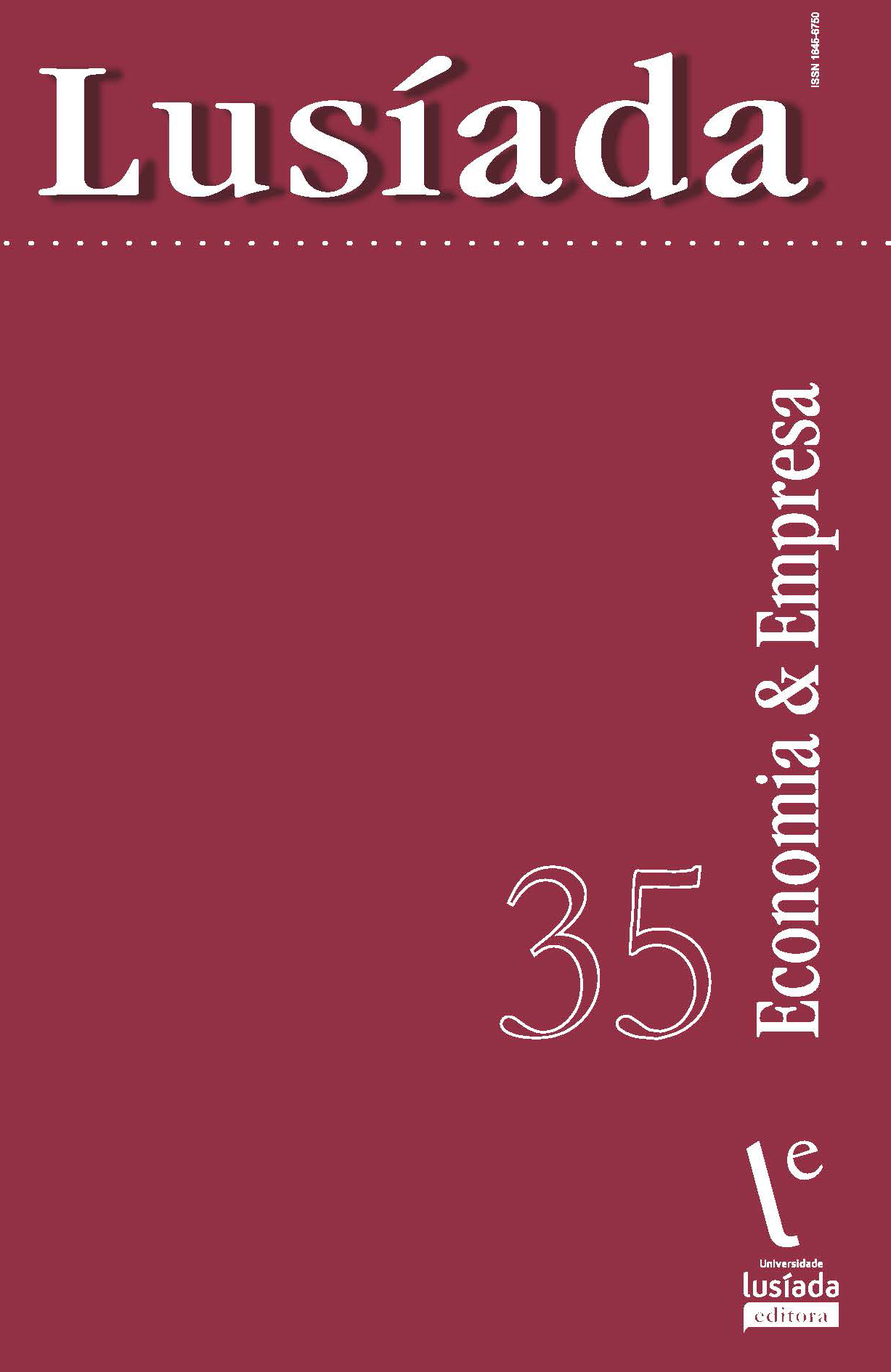 Lusíada. Economia & Empresa, n.º 35 (2023) Lusíada. Economia & Empresa, n.º 35 (2023)
