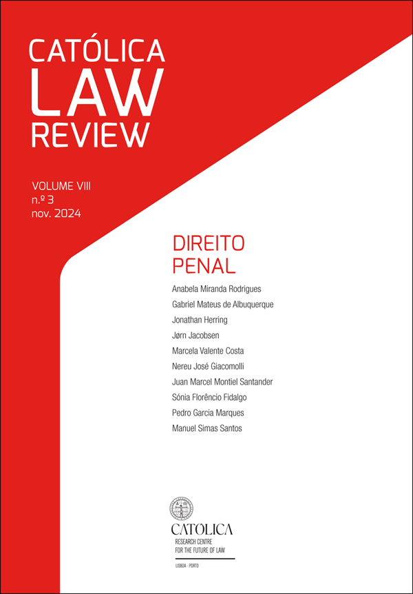 CATÓLICA LAW REVIEW v. 8 n. 3 (2024): Direito penal CATÓLICA LAW REVIEW v. 8 n. 3 (2024): Direito penal