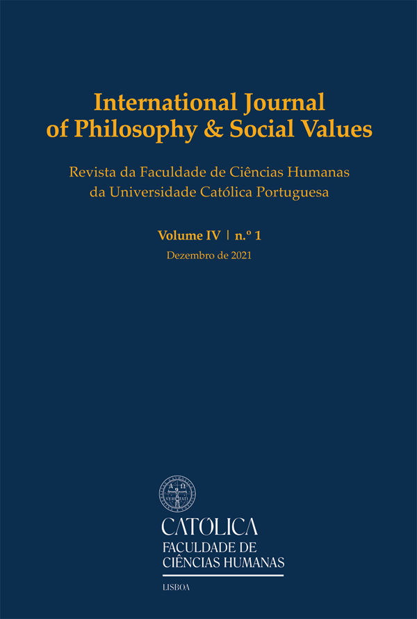 INTERNATIONAL JOURNAL OF PHILOSOPHY & SOCIAL VALUES v. 4 n. 1 (2021) INTERNATIONAL JOURNAL OF PHILOSOPHY & SOCIAL VALUES v. 4 n. 1 (2021)