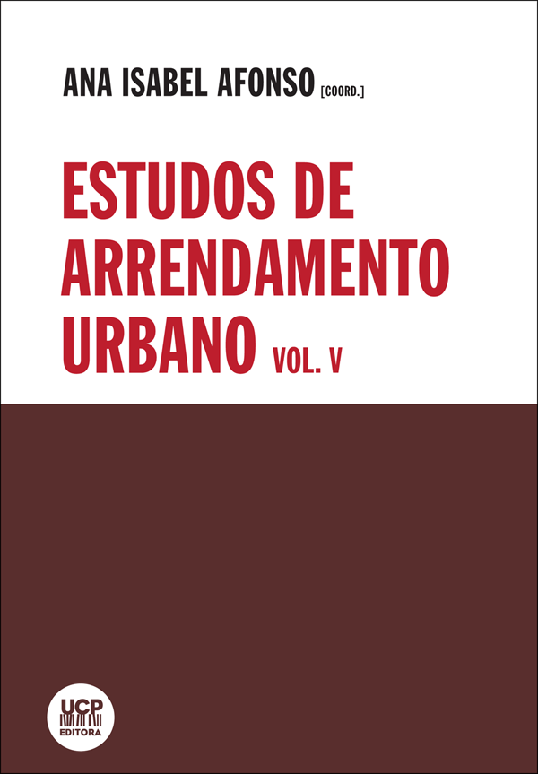 ESTUDOS DE ARRENDAMENTO URBANO VOL. V ESTUDOS DE ARRENDAMENTO URBANO VOL. V