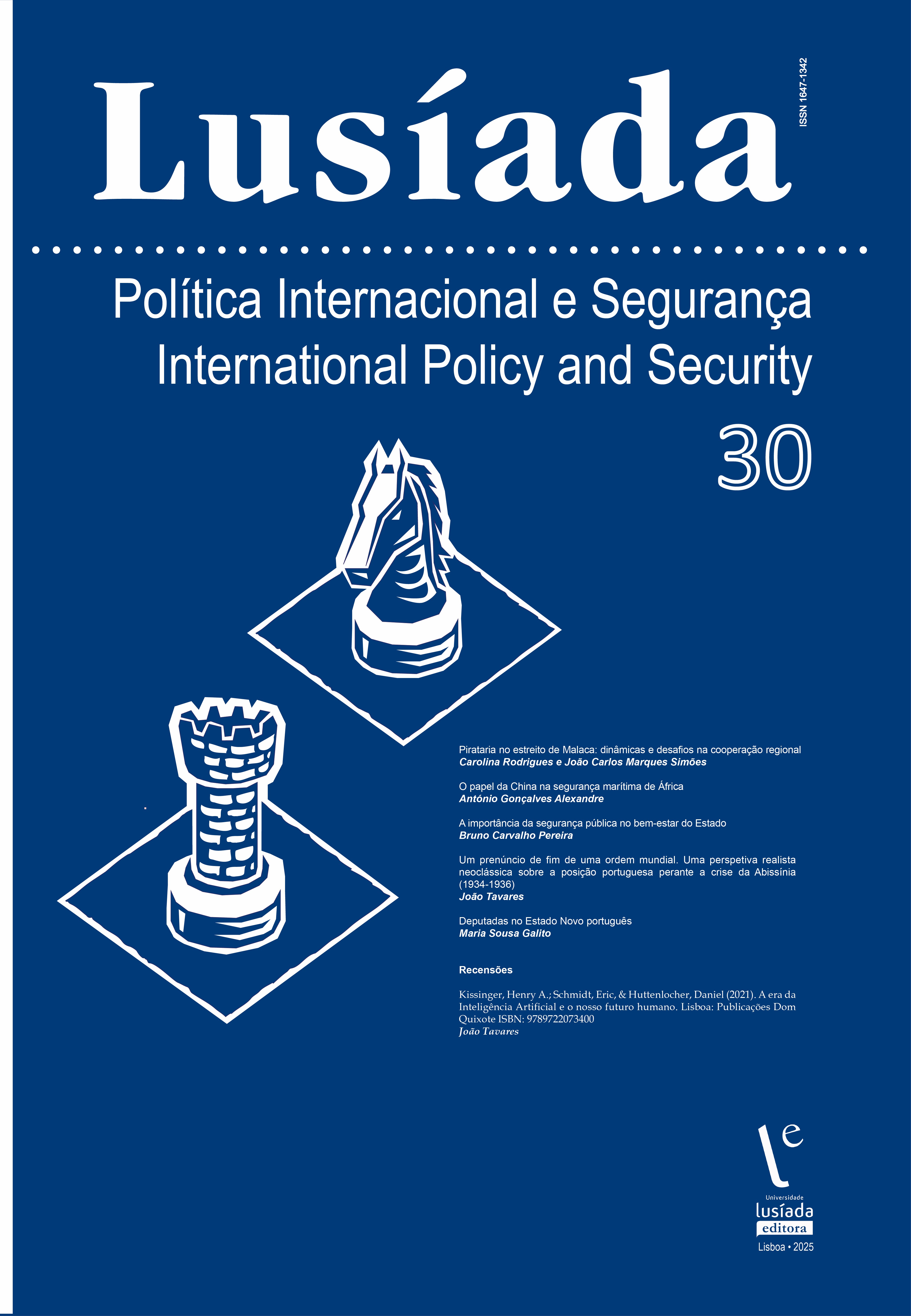 Lusíada. Política Internacional e Segurança, n. 30 (2025) Lusíada. Política Internacional e Segurança, n. 30 (2025)
